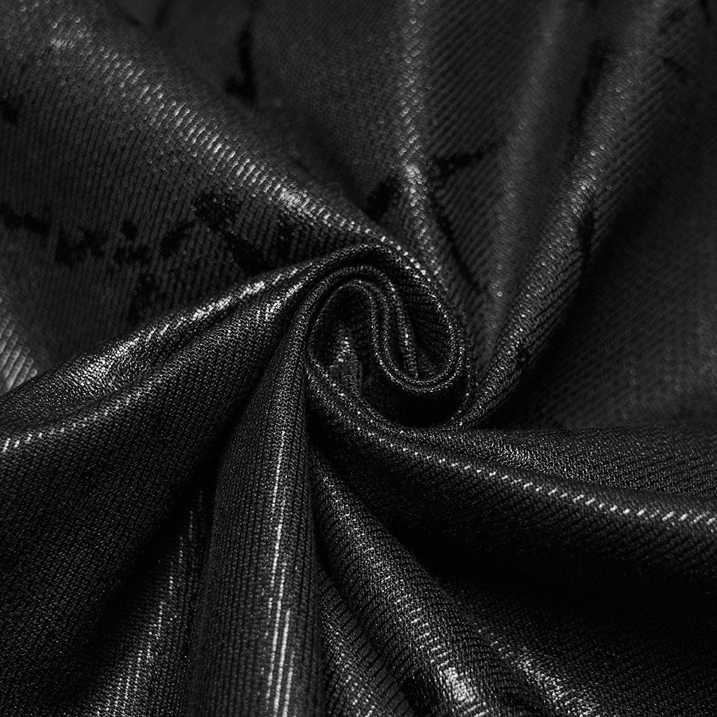 Men's Punk Handcuffs Lace-up High-waisted Skirt - Image 8