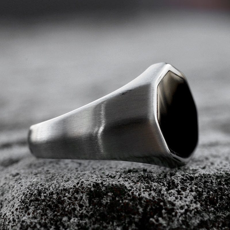 Men's Punk Hexagonal Ring - Image 3
