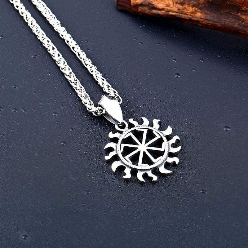 Men's Punk Hollow Sun Necklace - Image 4