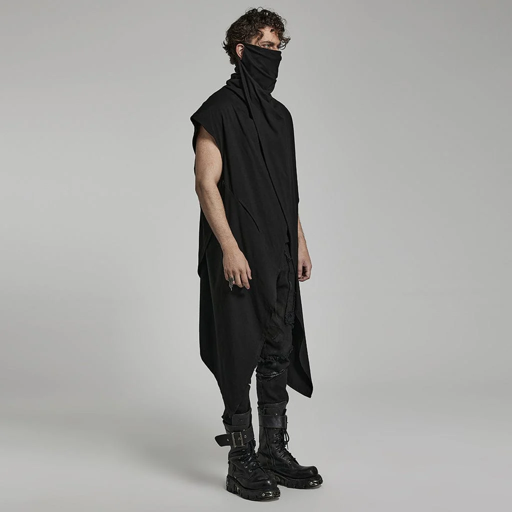 Men's Punk Irregular Ripped Casual Vest - Image 3