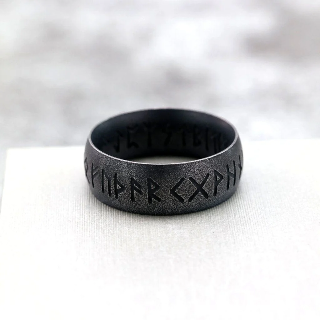 Men's Punk Letter Ring - Image 4