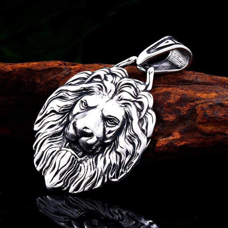 Men's Punk Lion's Head Necklace - Image 4