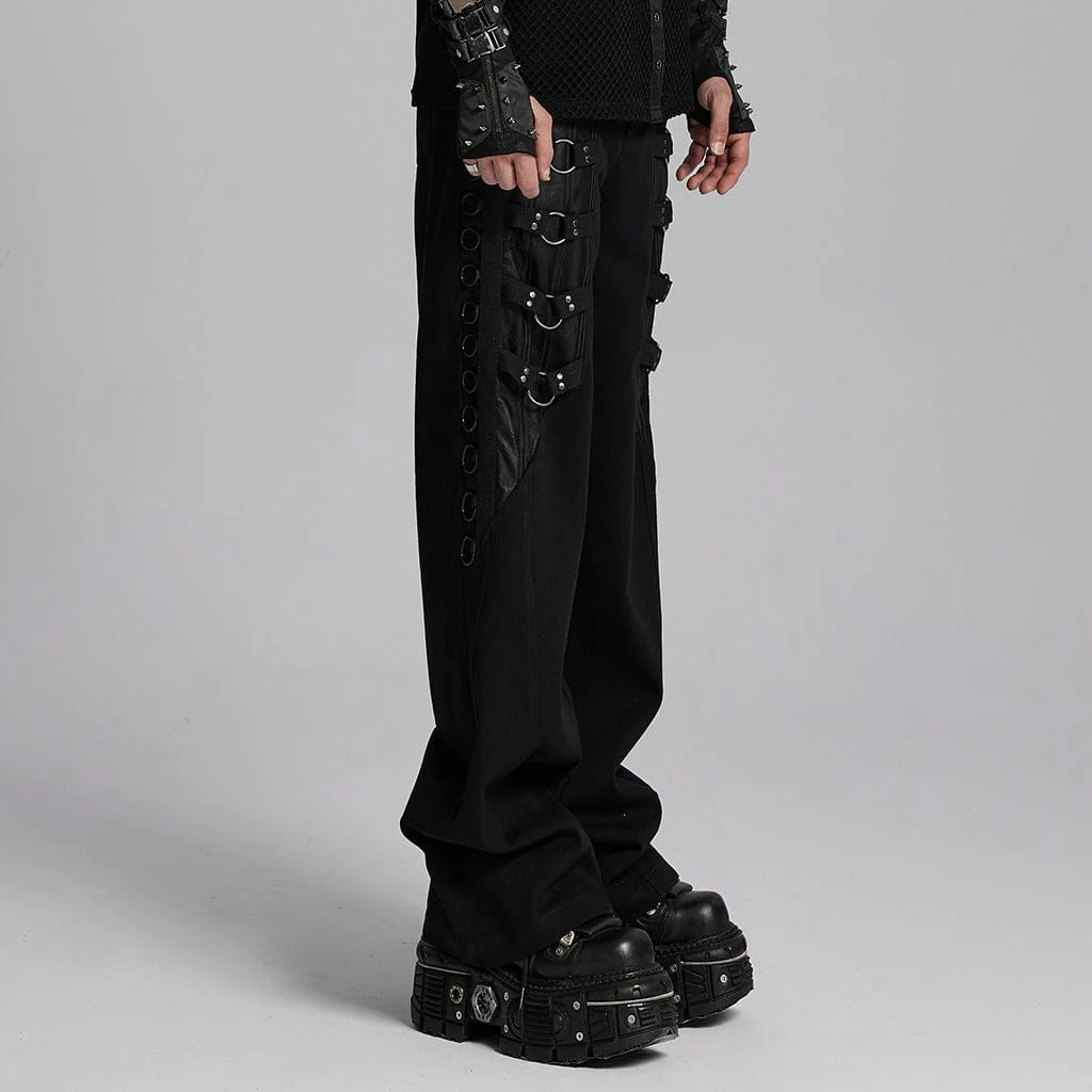 Men's Punk Mesh Rings Skull Pants - Image 2