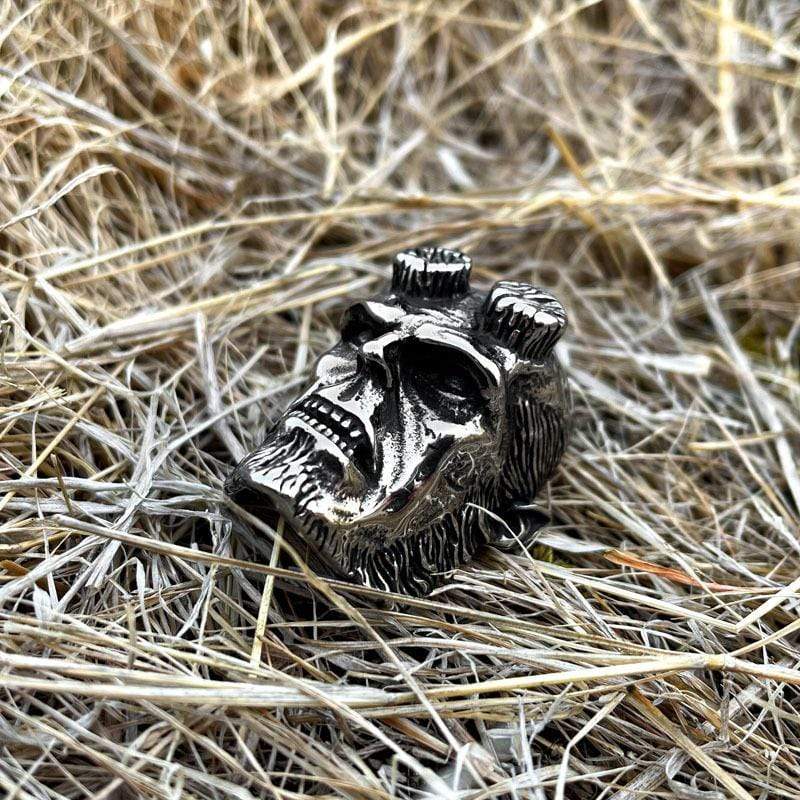 Men's Punk Monkey Head Necklace - Image 3