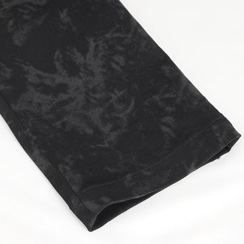 Men's Punk Multi-buckle Distressed Pants - Image 12
