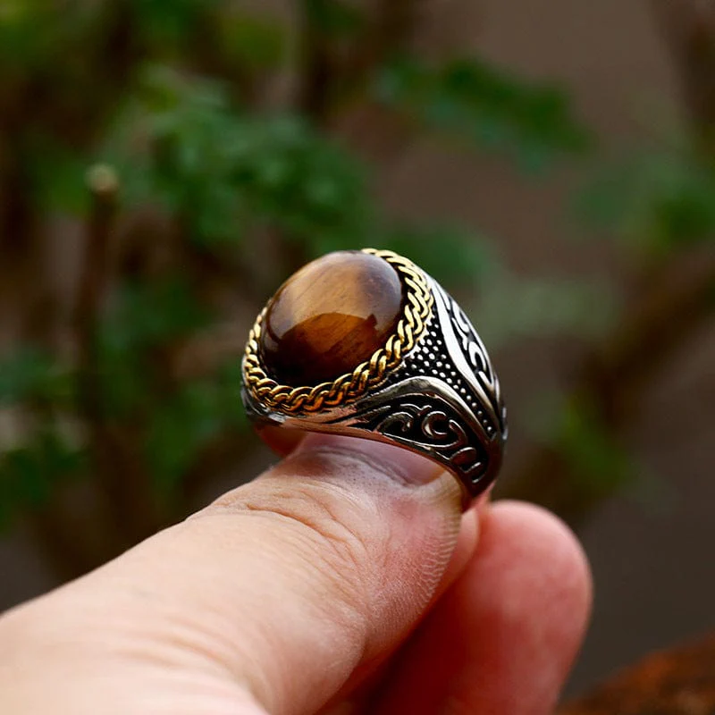 Men's Punk Opal Ring - Image 4