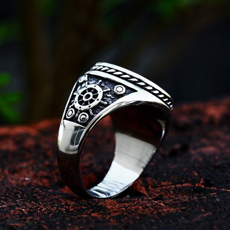 Men's Punk Pirate Skull Ring - Image 3