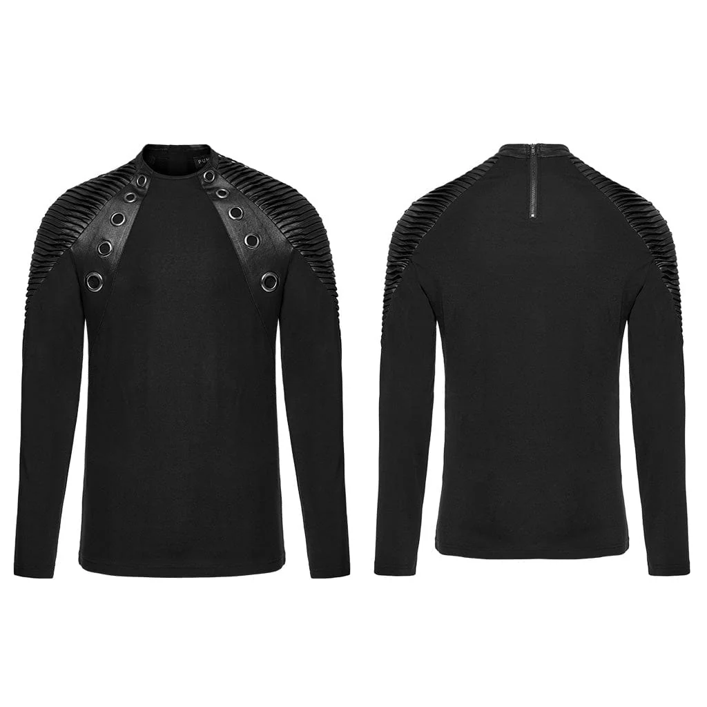 Men's Punk Pleated Loop Shirt - Image 5