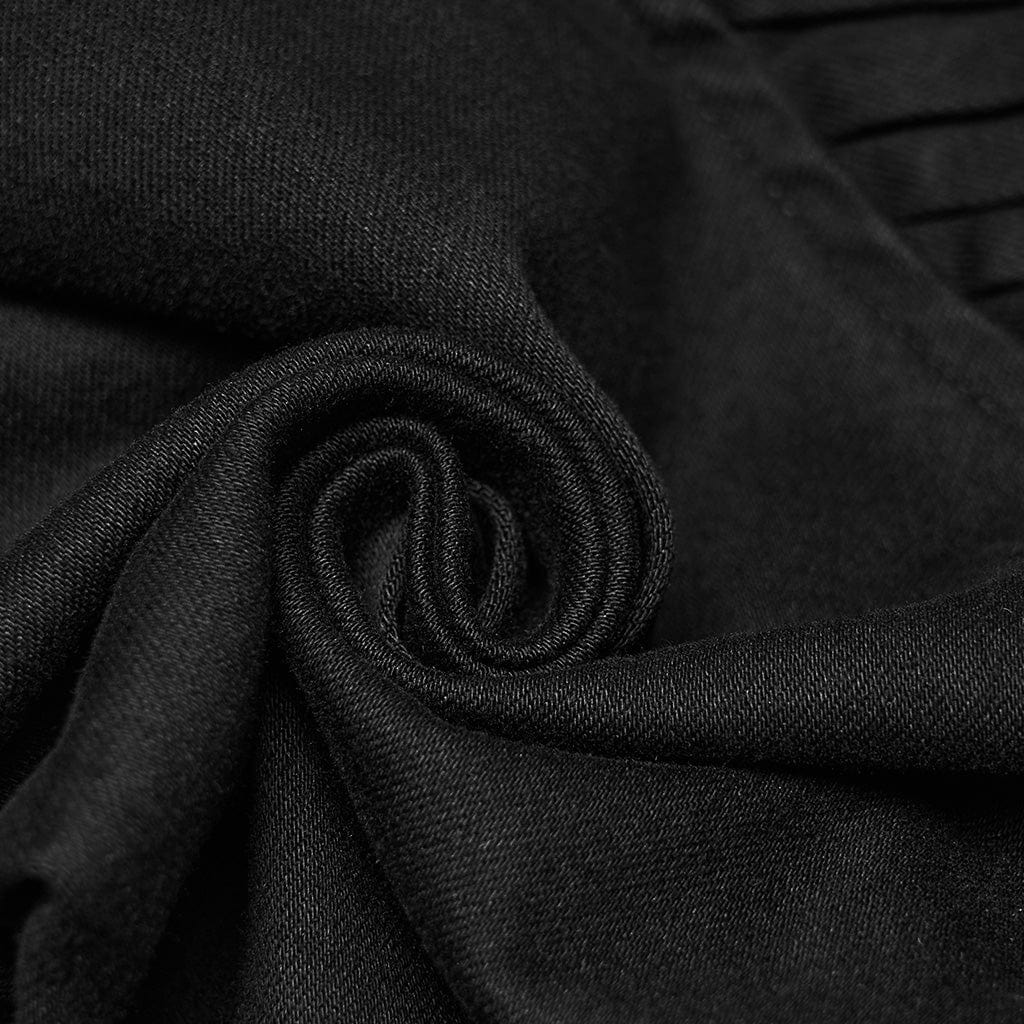 Men's Punk Pleated Rivet Pants - Image 8