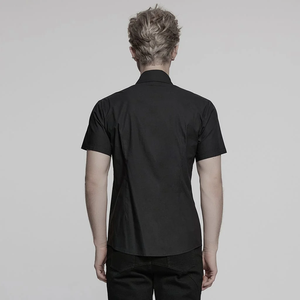 Men's Punk Pocket Eyelet Shirt - Image 3