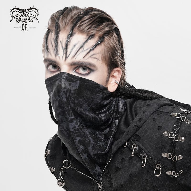 Men's Punk Printed Mask Scarf - Image 2
