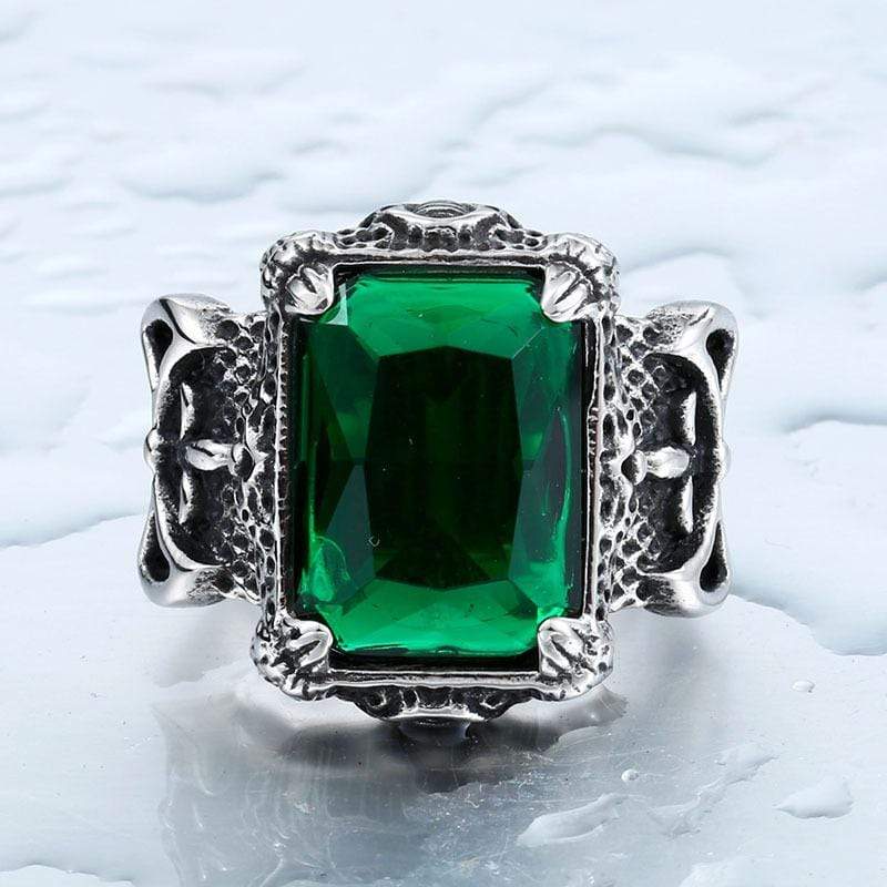 Men's Punk Rhinestone Warrior Rings - Image 4