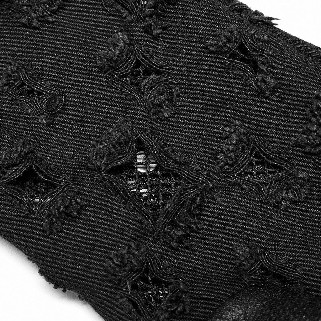 Men's Punk Ripped Gloves with Detachable Buckle - Image 5