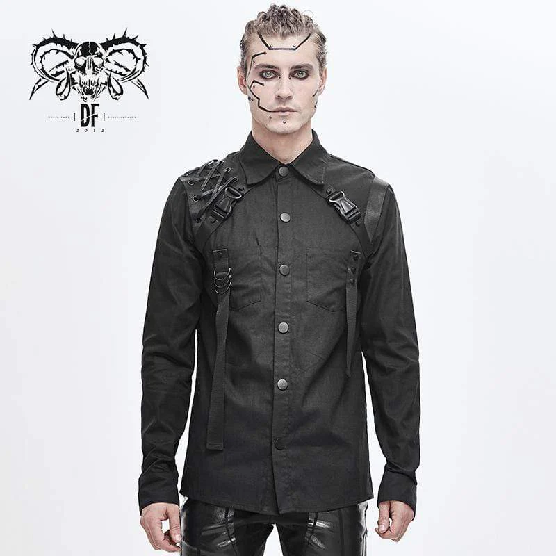 Men's Punk Ropes Buckle Belts Shirts