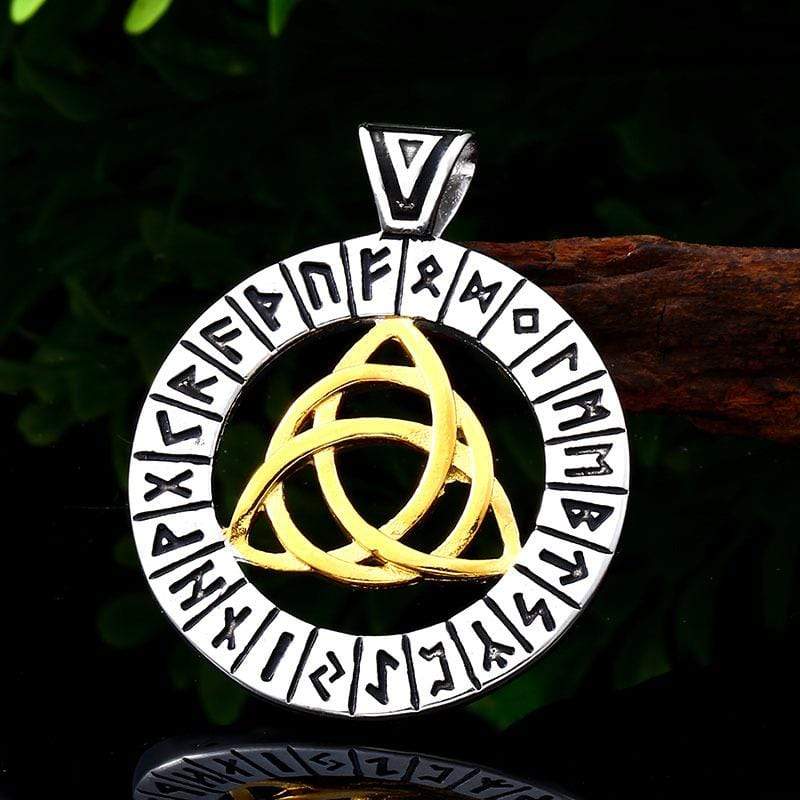 Men's Punk Rune Celtic Knot Necklace - Image 2