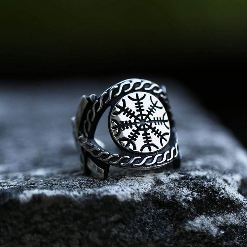 Men's Punk Rune Openings Ring - Image 2