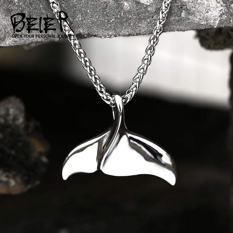Men's Punk Shark Tail Necklace - Image 3