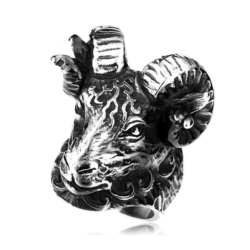 Men's Punk Sheepshead Rings - Image 3