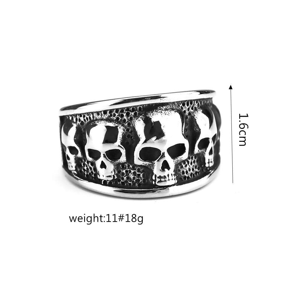 Men's Punk Skull Ring - Image 5