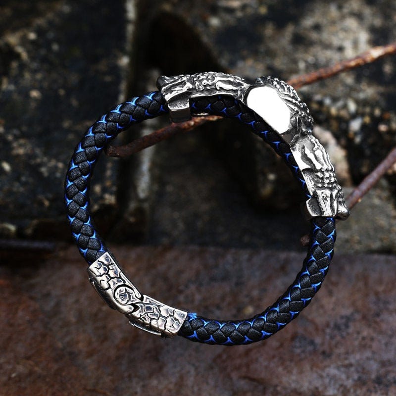 Men's Punk Skulls Double Color Bracelet - Image 5