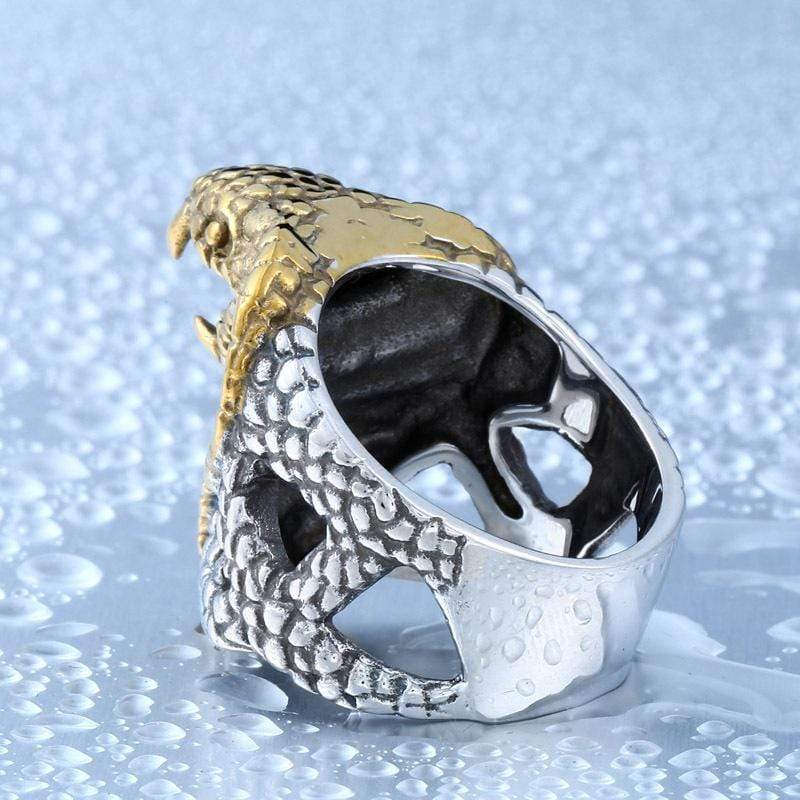 Men's Punk Snake's Head Rings - Image 3