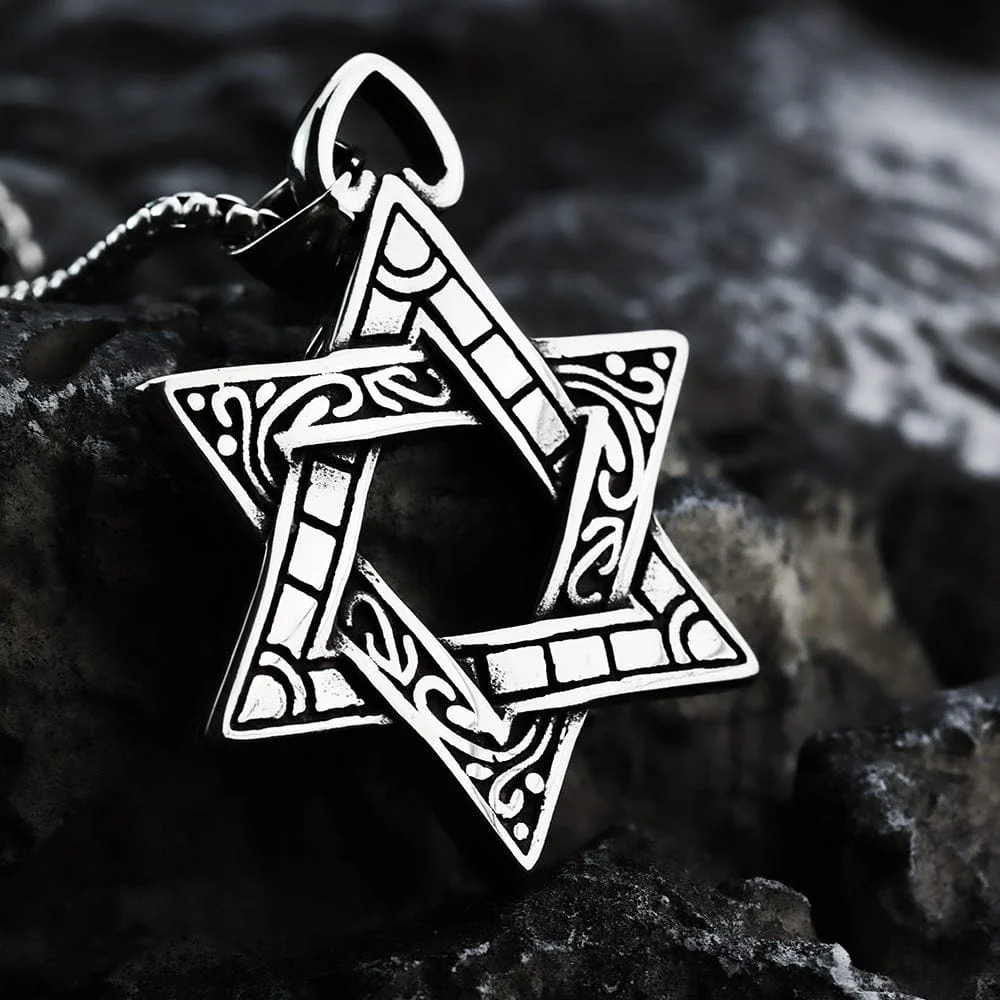 Men's Punk Star of David Necklace