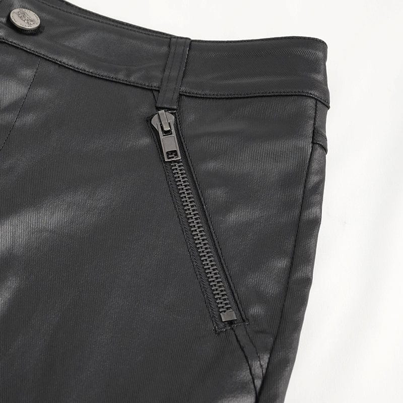 Men's Punk Studded Lace-up Pants - Image 10