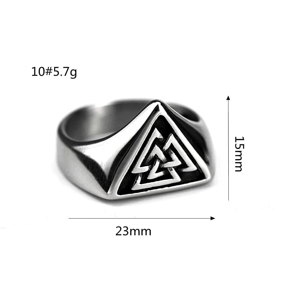 Men's Punk Triangular Ring - Image 5