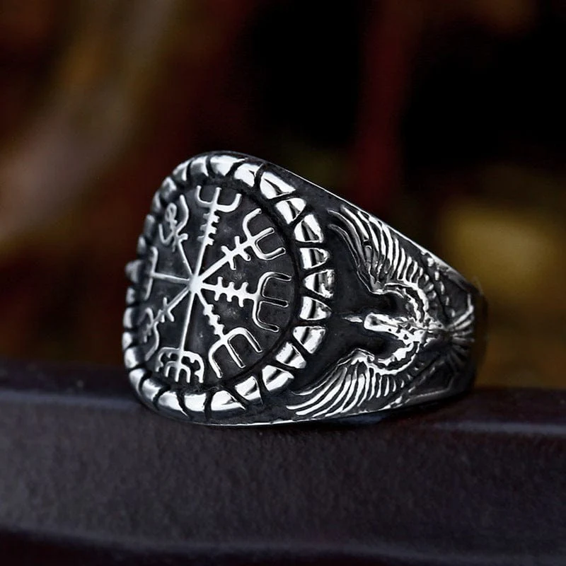 Men's Punk Viking Rune Ring - Image 5