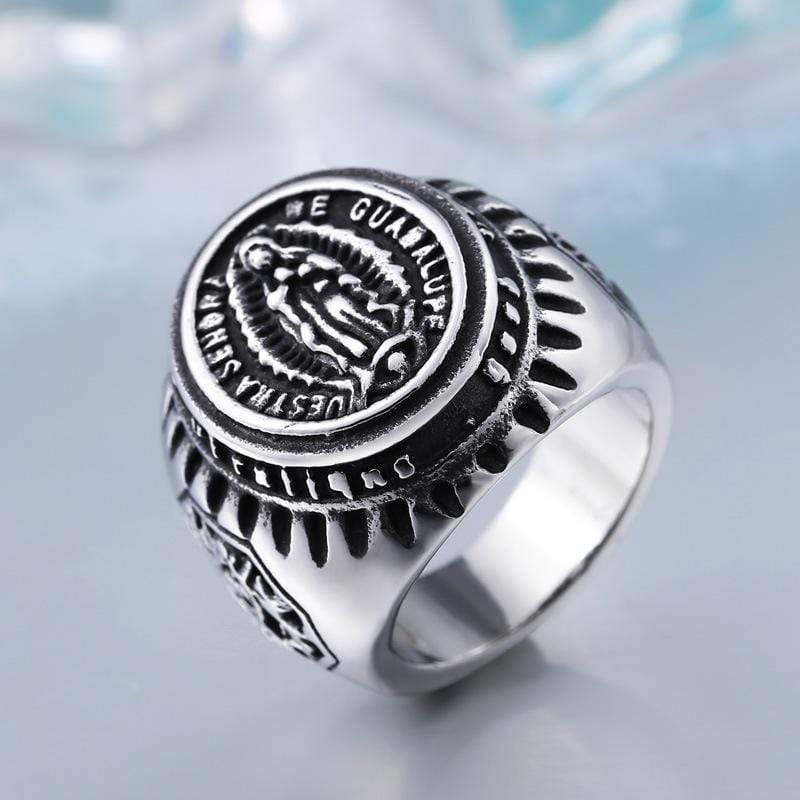 Men's Punk Virgin Mary Rings - Image 3
