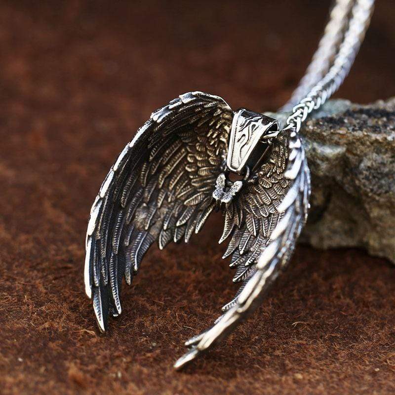 Men's Punk Wing Necklace - Image 3