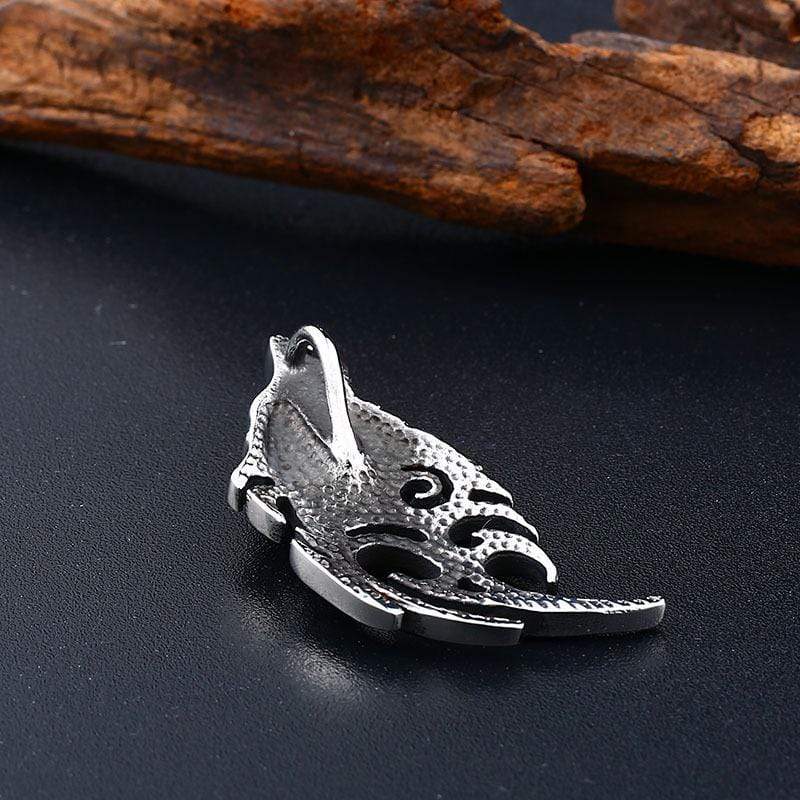 Men's Punk Wolf's Head Necklace - Image 3