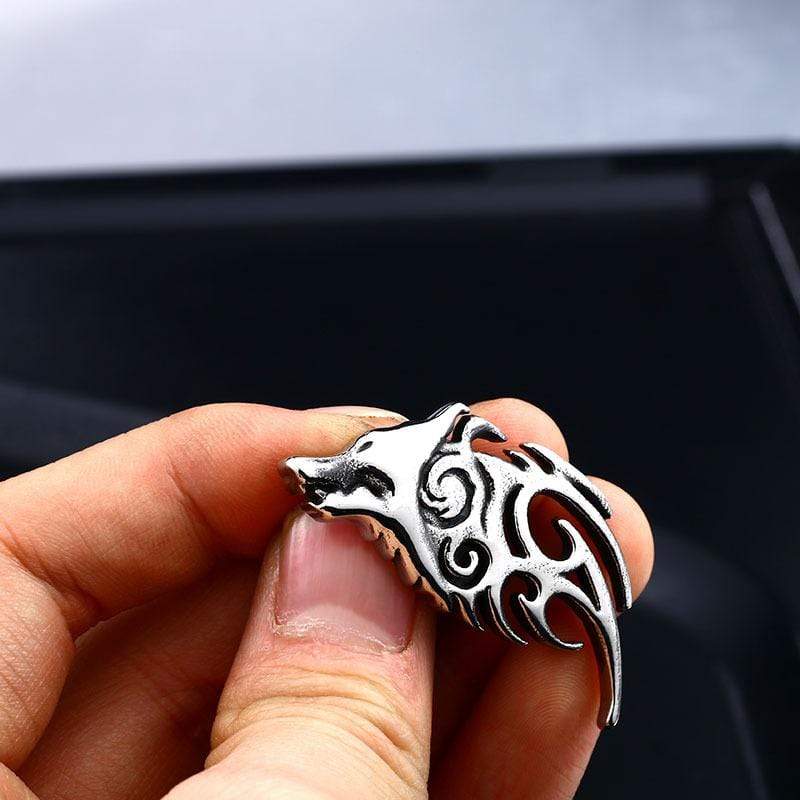 Men's Punk Wolf's Head Necklace - Image 4