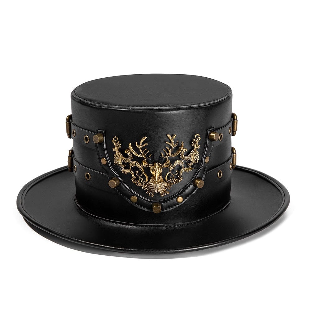 Men's Steampunk Metal Elk Hat - Image 2