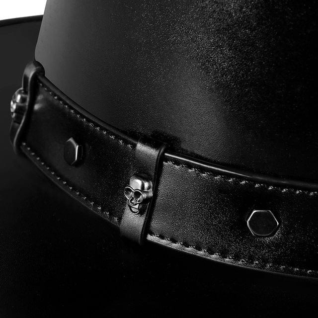 Men's Steampunk Rivet Splice Hat - Image 4