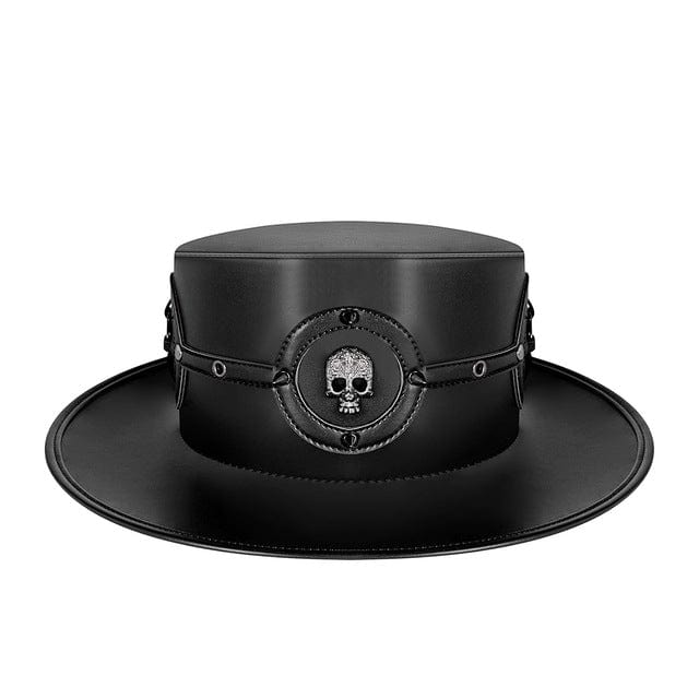 Men's Steampunk Skull Rivet Hat - Image 2