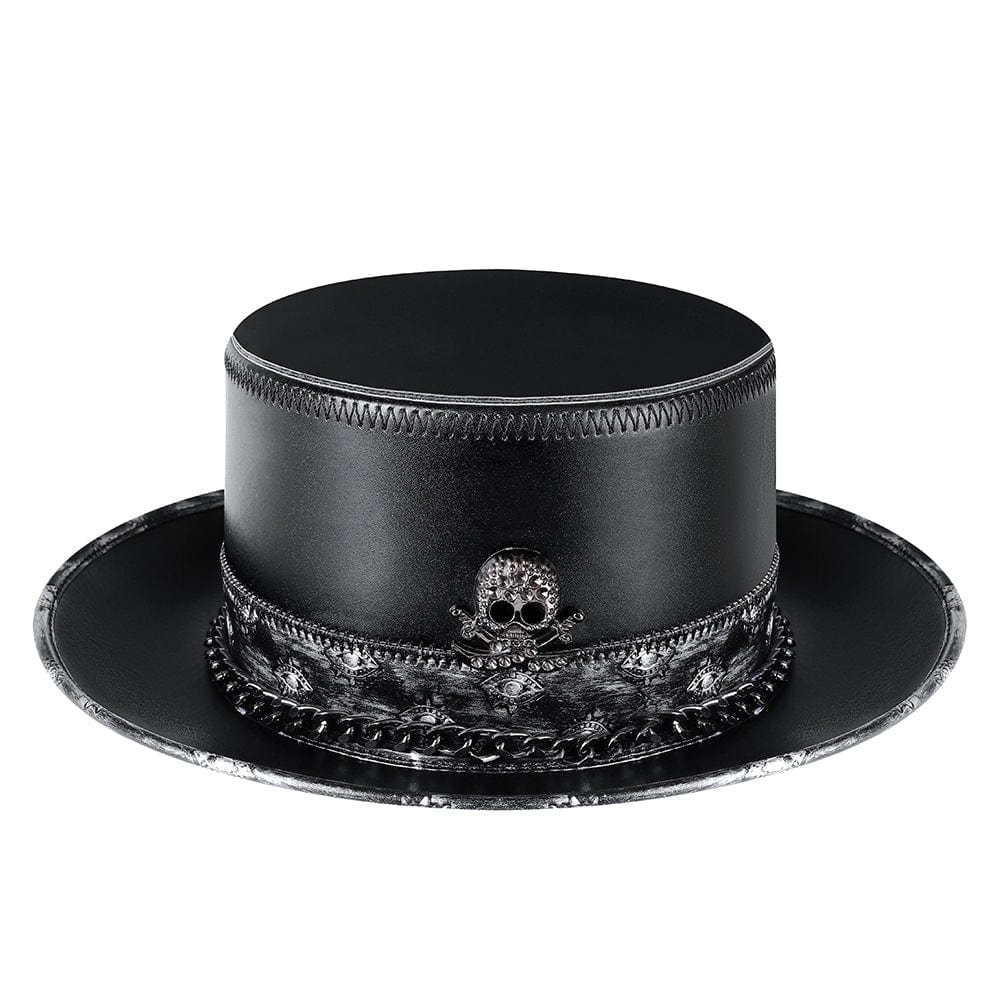 Men's Steampunk Nailed Faux Leather Hat