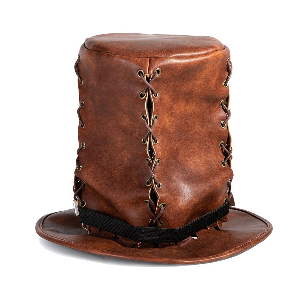 Men's Steampunk Sutural High Hat with Glasses - Image 2