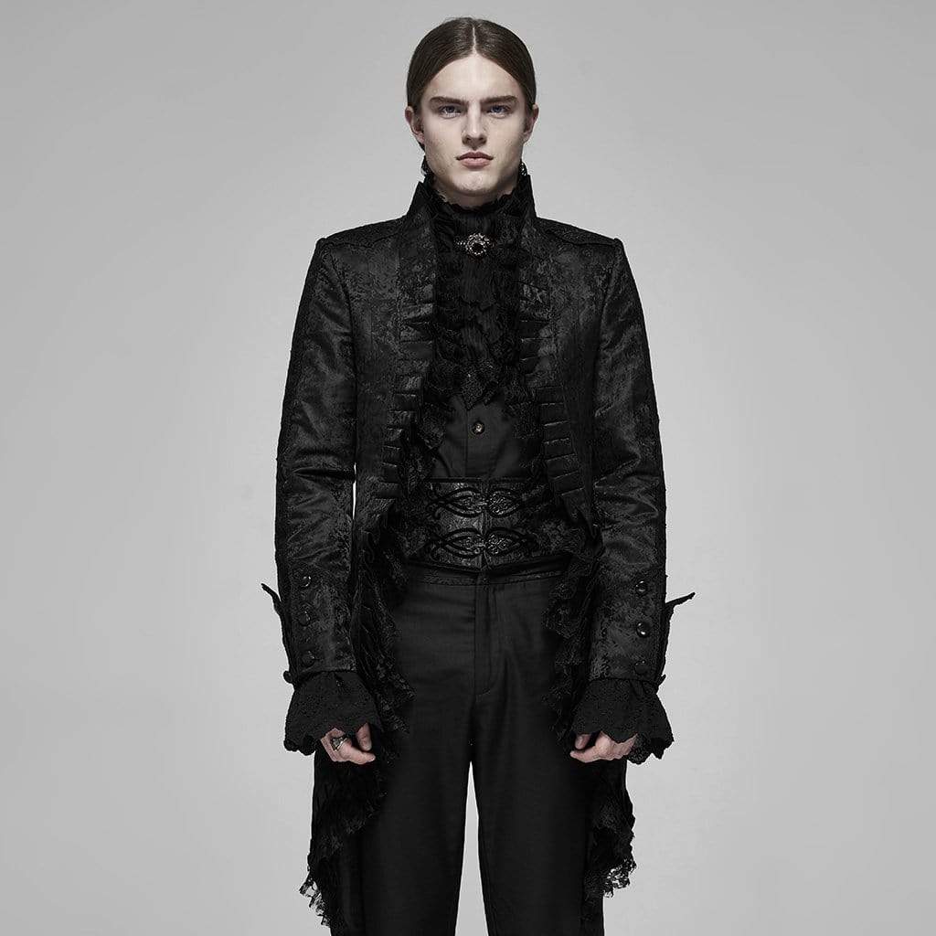 Men's Vintage Gorgeous Lace Tuxdo Coats - Image 2