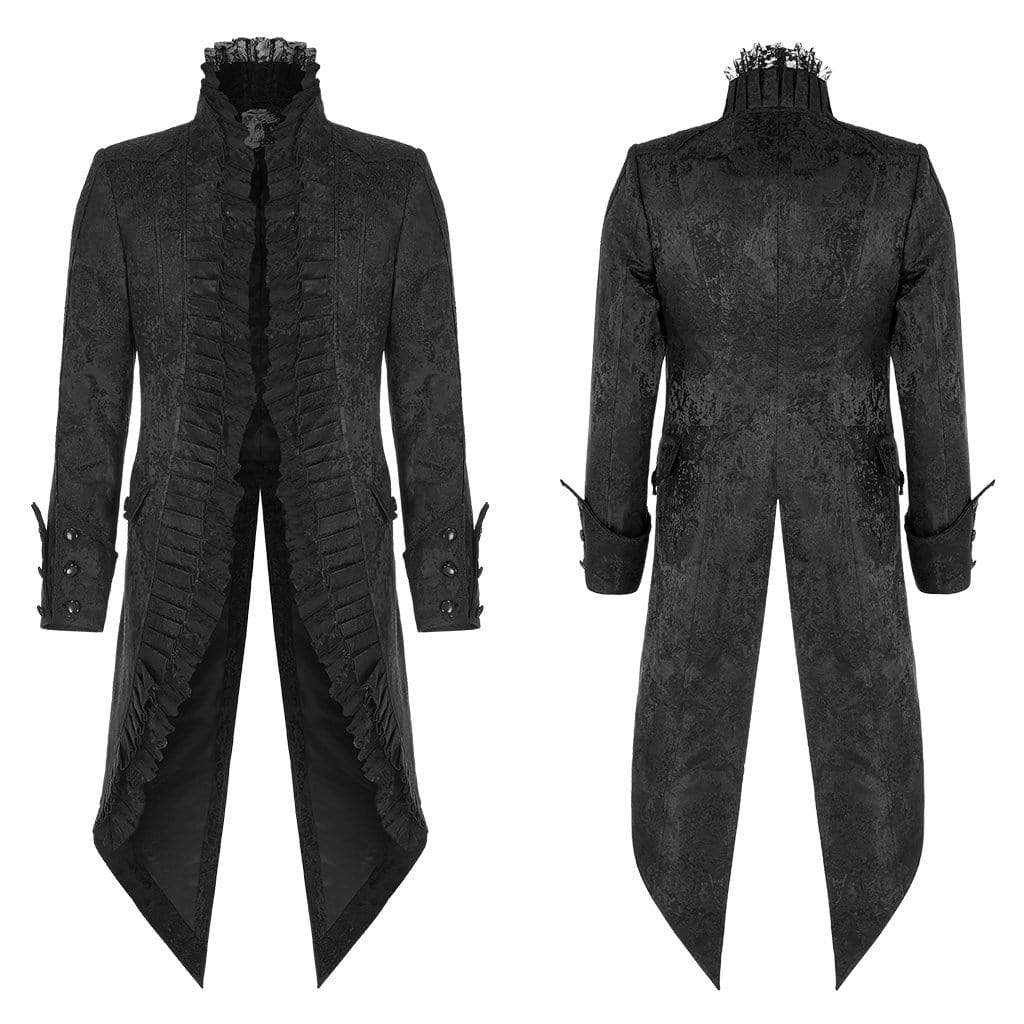 Men's Vintage Gorgeous Lace Tuxdo Coats - Image 6