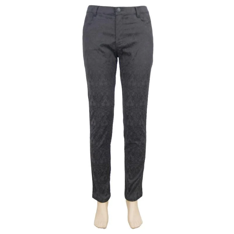 Men's Punk Classic Brocade Trousers - Image 4