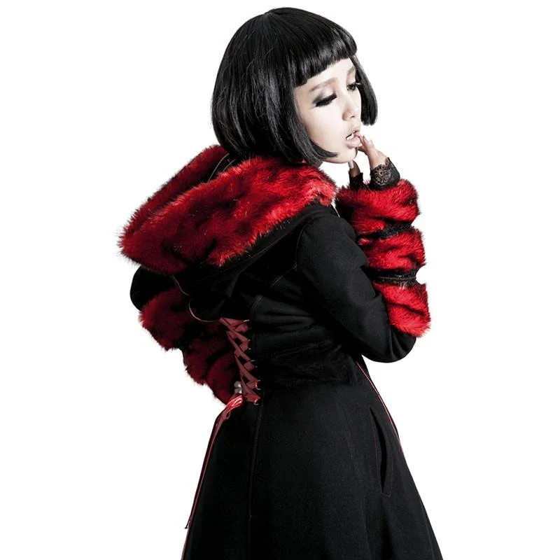 Women's Gothic Women's Hooded Overcoat - Image 12