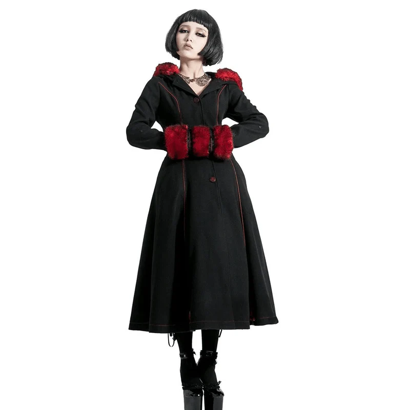 Women's Gothic Women's Hooded Overcoat - Image 2