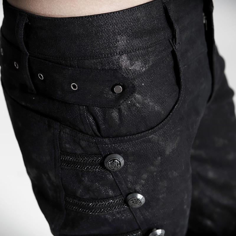 Men's Black Rivets Pants - Image 8