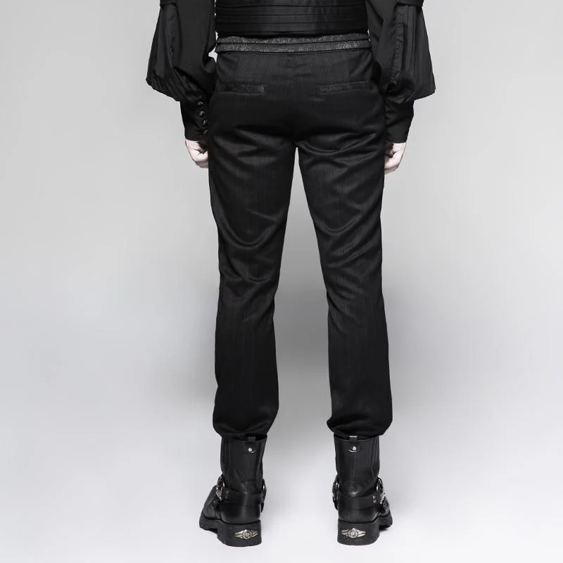 Men's Gothic Striped Pants - Image 3