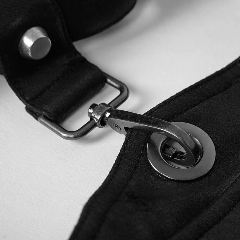 Men's Mechanical Steampunk Faux Leather Rivets Harness/Collar - Image 10