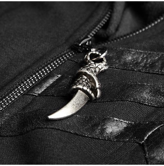 Women's Military Hooded Asymmetric Knitted Coat With Belt - Image 9