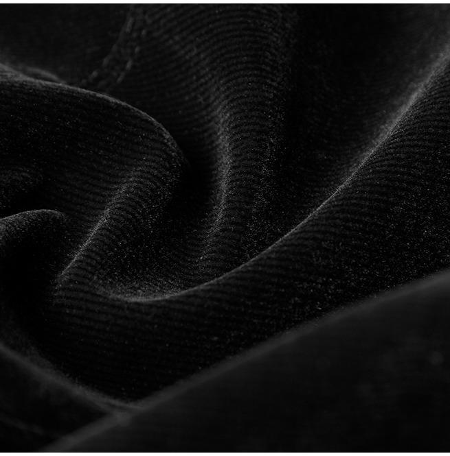 Women's Gothic Stand Collar Forked Tail Velvet Jackets - Image 6