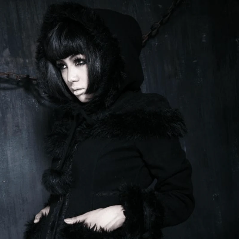 Women's Lolita Hooded Bowknot Overcoat - Image 7