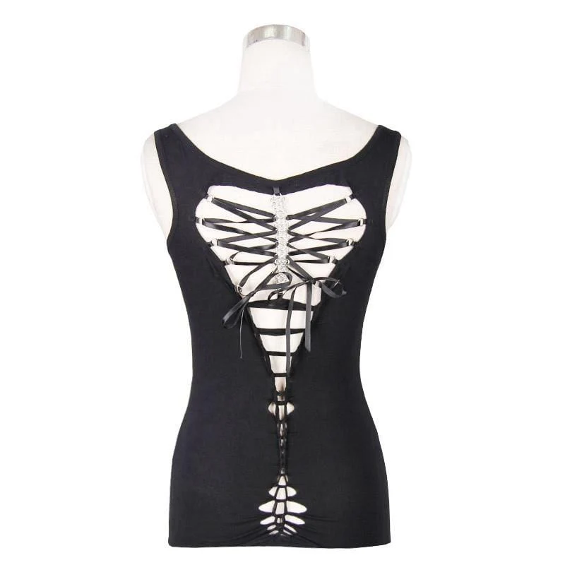 Women's Sleeveless Punk Top - Image 3